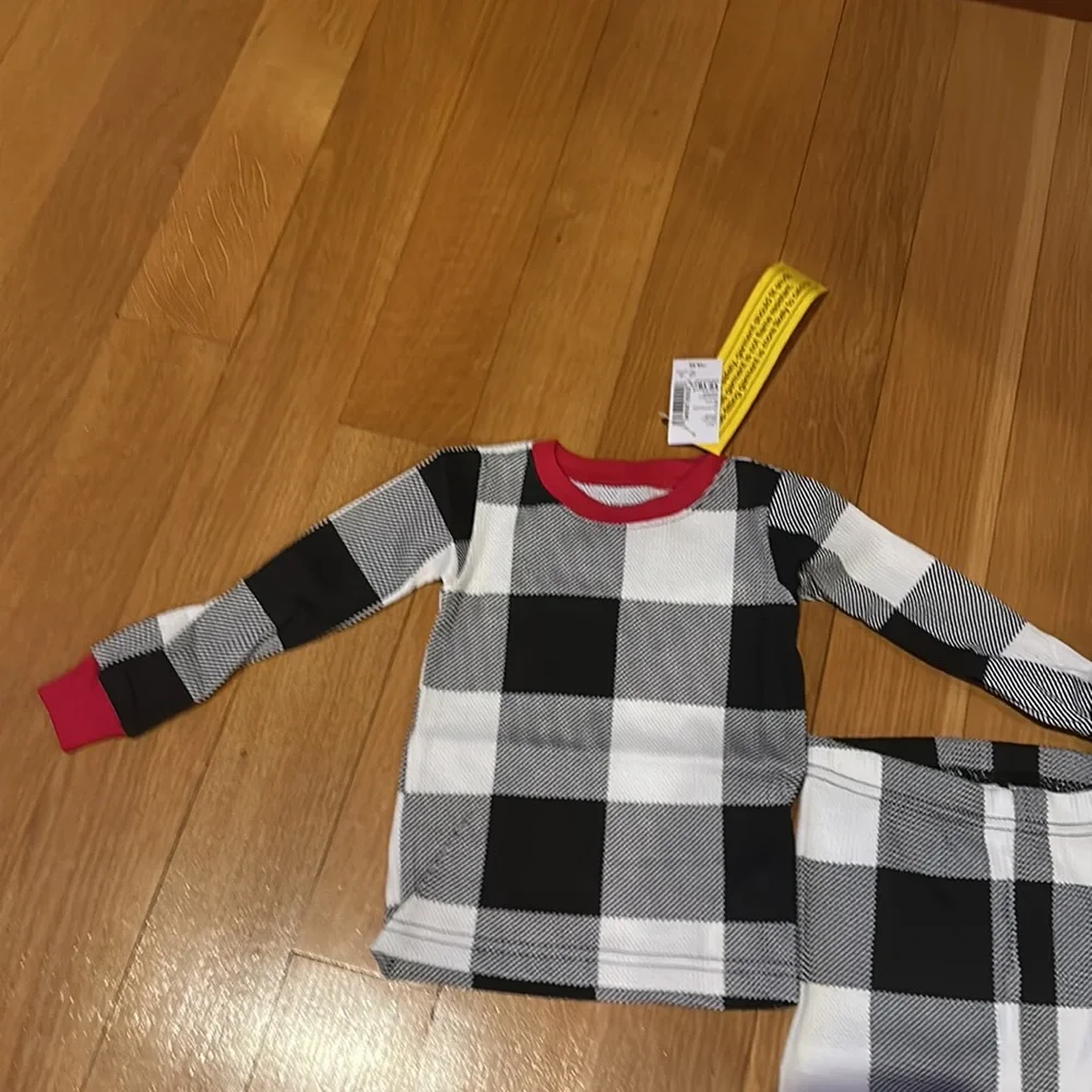 THE CHILDREN’S PLACE unisex kidsThermal Buffalo Plaid Snug Fit Cotton Pajamas